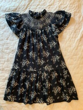 Sea New York Alessia Floral Print Smocked Tunic Dress